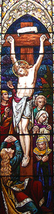 The crucifixion from the east window August 2009